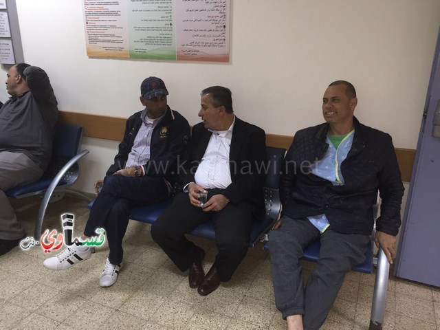 الرئيس عادل بدير ونوابه  في مُعايدة مرضية للسيد نكسون فريج والعديد من مرضى كفرقاسم في مستشفى هشارون